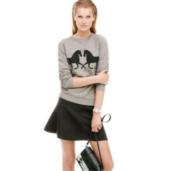 J. Crew Tops - J Crew horse sweatshirt